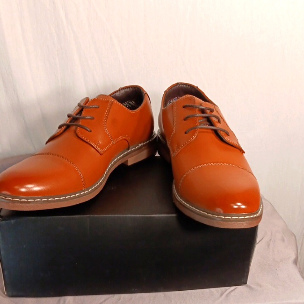 Men's Tan Leather Dress Shoes